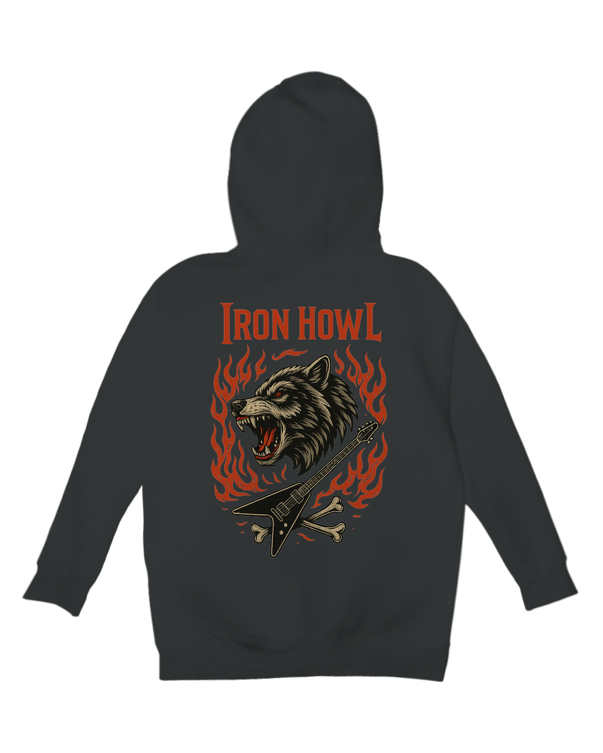 Wolf Shred Hoodie - Black - S